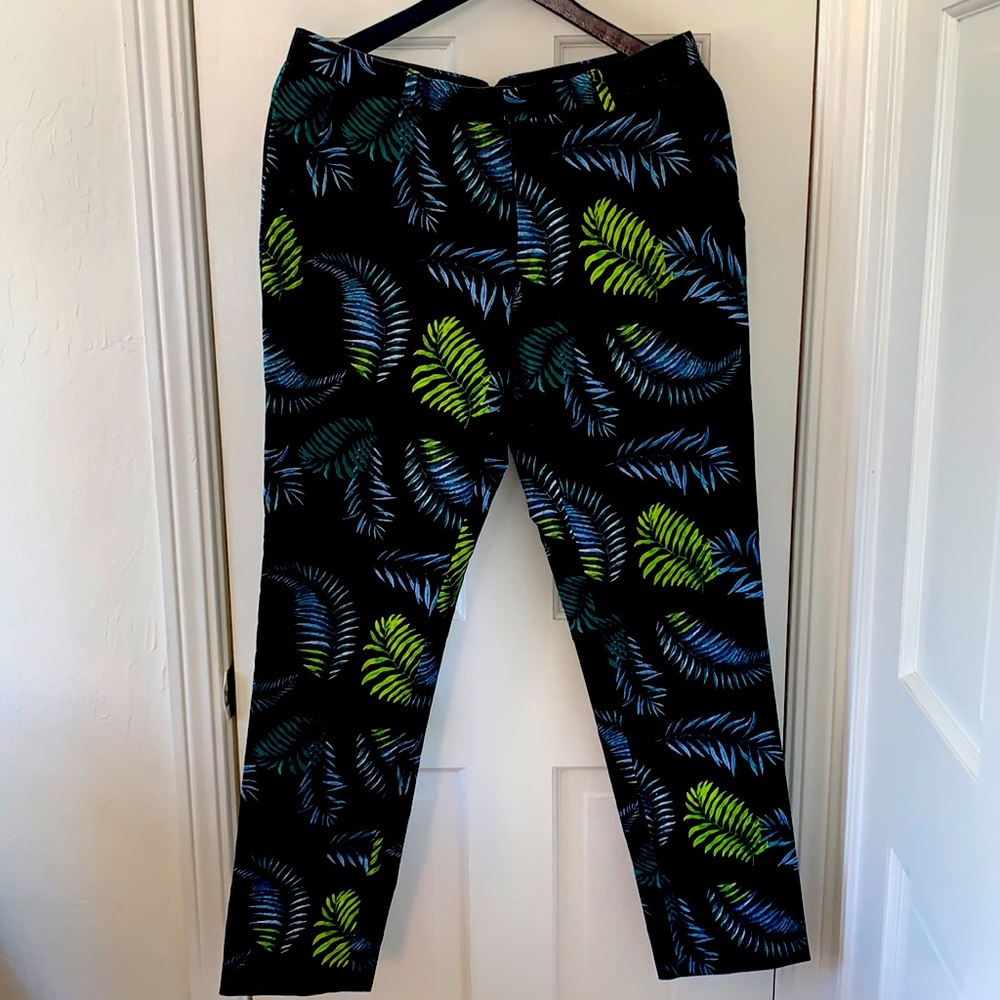 Palm print short pant